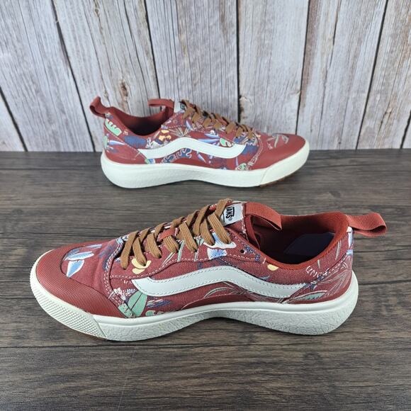 Vans Hawaiian Jungle Floral Ultrarange Exo SE Sneaker Men's Sz 8 Women's 9.5 Red - Picture 5 of 9